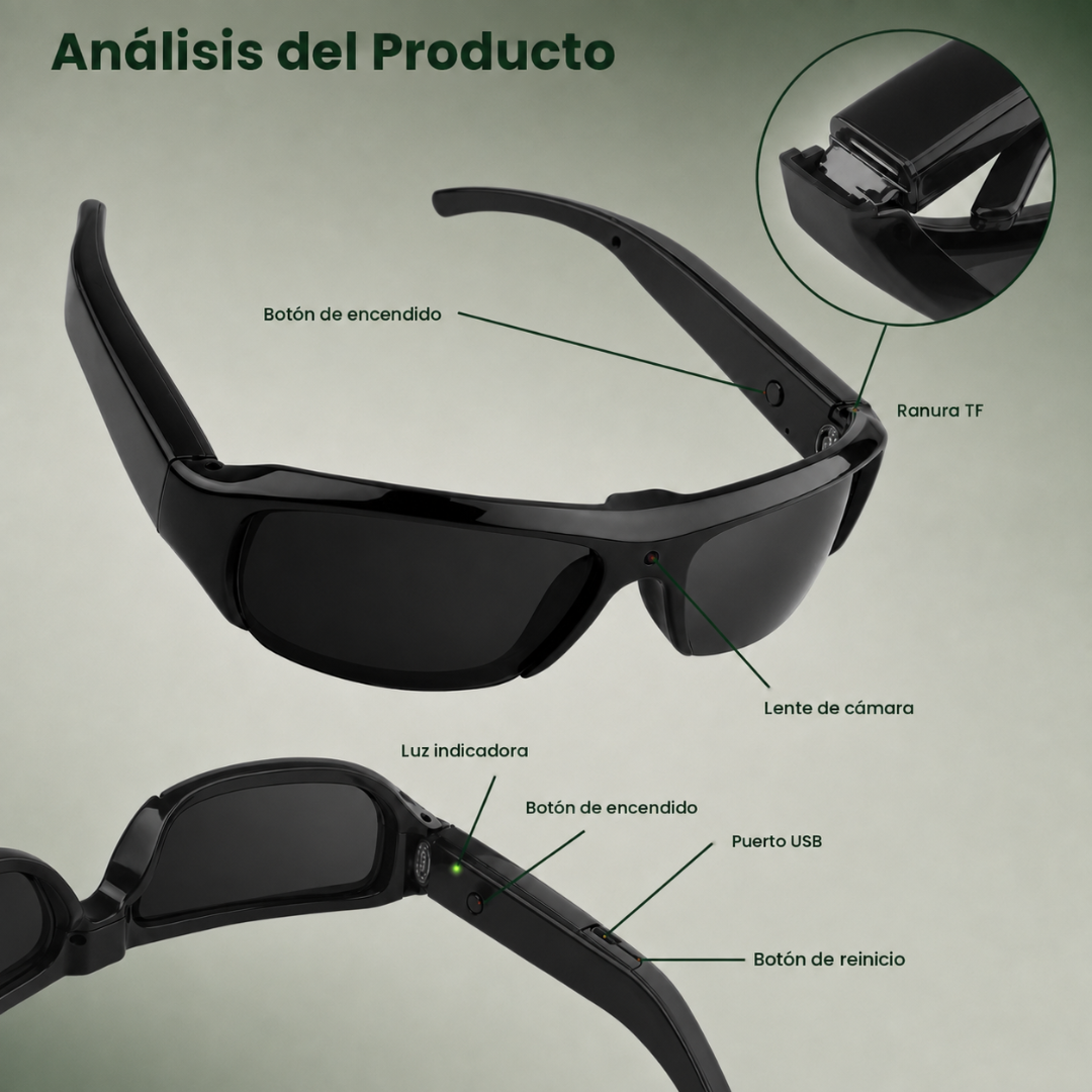 Gafas HD con cámara para Equitación