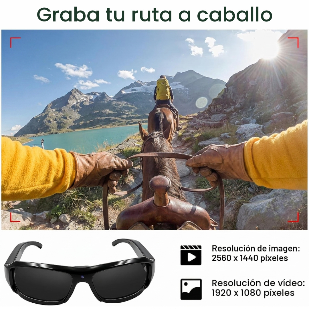 Gafas HD con cámara para Equitación